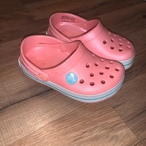 Toddler girls size 8 crocs